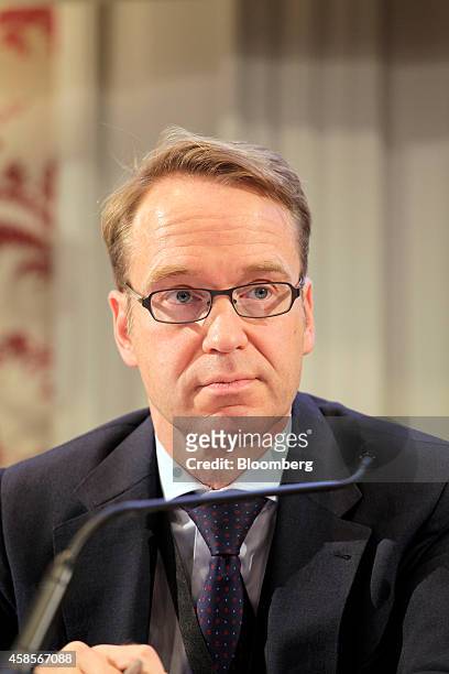 Jens Weidmann, president of the Deutsche Bundesbank, pauses at the International Symposium of the Bank of France policy conference in Paris, France,...