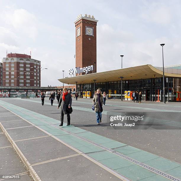 railway station in nijmegen - nijmegen stock pictures, royalty-free photos & images