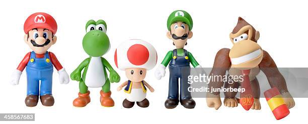 nintendo characters - nintendo stock pictures, royalty-free photos & images