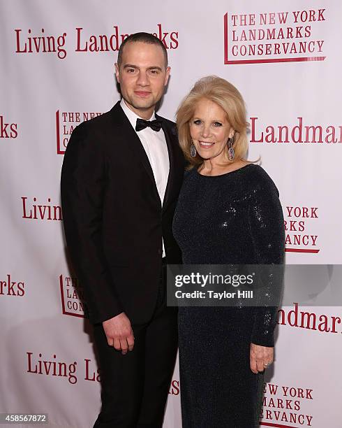 Jordan Roth and Daryl Roth attend the 21st Annual Living Landmarks Ceremony at The Plaza Hotel on November 6, 2014 in New York City.