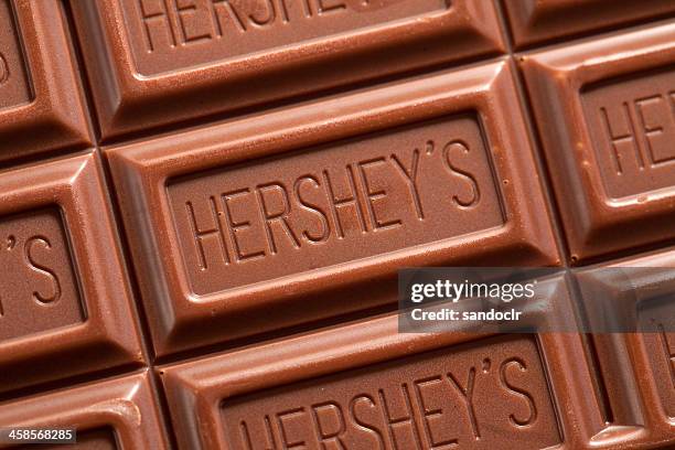 hershey's chocolate bar - hershey chocolate bar stock pictures, royalty-free photos & images