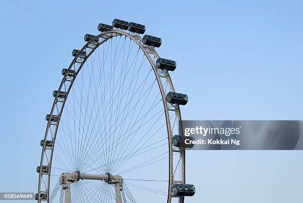 folheto de singapura - singapore flyer - fotografias e filmes do acervo