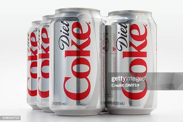 diet coke six pack - coca cola stock pictures, royalty-free photos & images