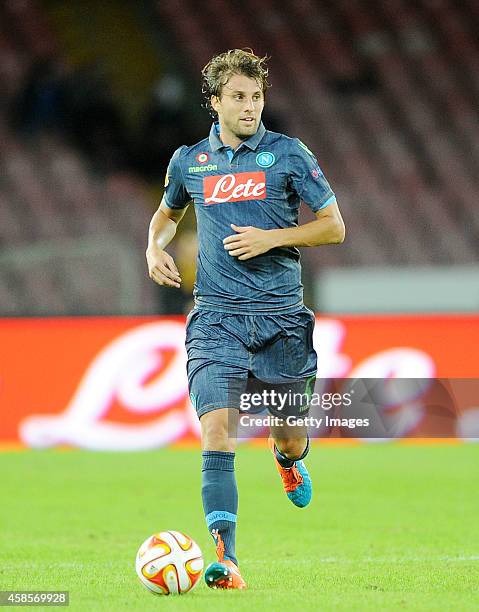 Henrique adriano Buss in action during the UEFA Europa League football match between SSC Napoli and BSC Young Boys at the San Paolo Stadium on...