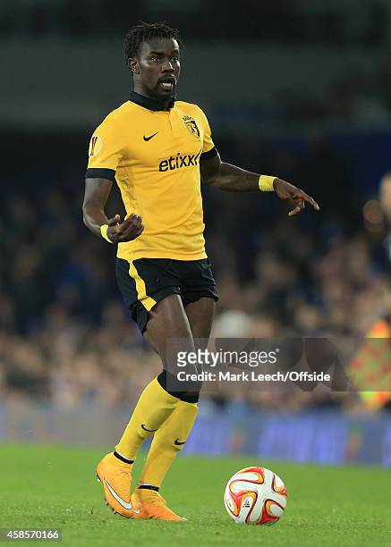 Pape N'Diaye Souare of Lille in action during the UEFA Europa League Group H match between Everton and LOSC Lille at Goodison Park on November 6,...