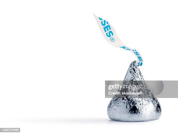 hershey kiss - chocolate foil stock pictures, royalty-free photos & images