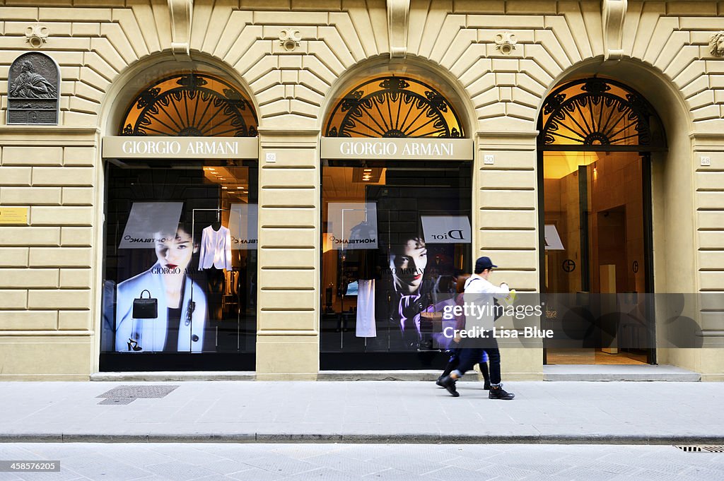 Armani Haute Couture Window Display High-Res Stock Photo Getty