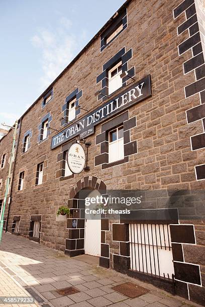 oban distillery - scotland distillery stock pictures, royalty-free photos & images