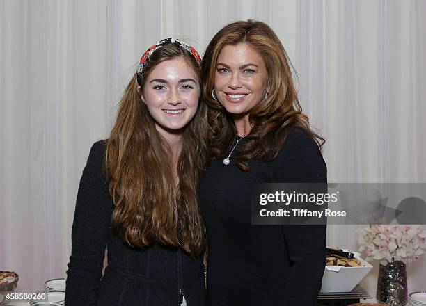 Lily Olsen and model Kathy Ireland attend the Friends Of The Israel Defense Forces 2014 Western Region Gala at The Beverly Hilton Hotel on November...