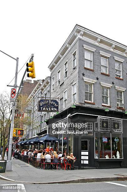 whitehorse tavern, west greenwich village, new york city - greenwich village 個照片及圖片檔