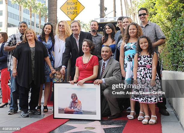 Jesse Belle Denver and Zachary Deutschendorf attend the ceremony of their late father John Denver honored posthumously with the 2,531st star on the...