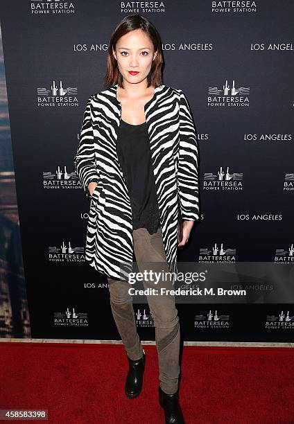 Pomme attends the Battersea Power Station Global Launch Party in Los Angeles at The London Hotel on November 6, 2014 in West Hollywood, California.