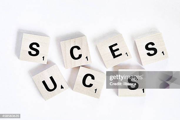 success - scrabble stockfoto's en -beelden