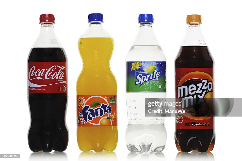 Bottles Of Coca Cola Fanta Sprite And Mezzo Mix High-Res Stock Photo -  Getty Images