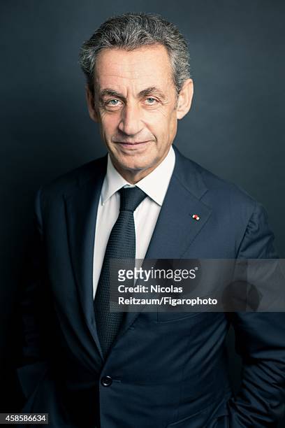 Former French president, Nicolas Sarkozy is photographed for Le Figaro Magazine on September 20, 2014 in Paris, France. CREDIT MUST READ: Nicolas...