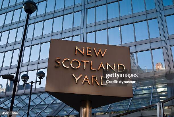 oficina central de scotland yard, londres - oficina central de scotland yard fotografías e imágenes de stock