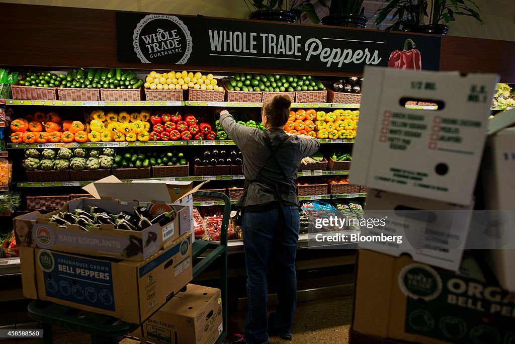 Inside A Whole Foods Market Inc. Store As Profit Tops Estimates