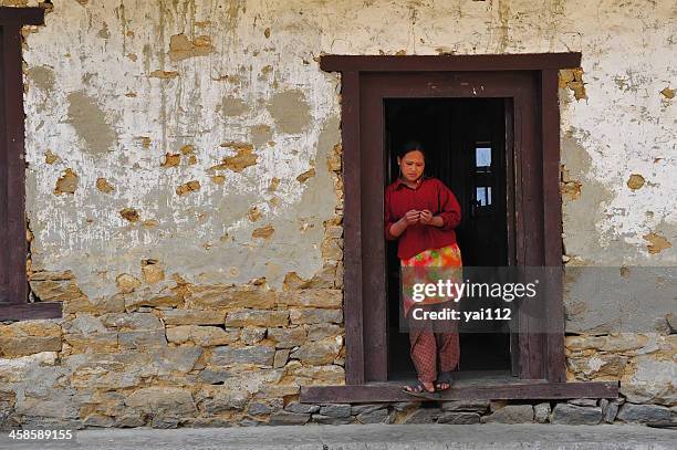 nepalese woman - nepal people stock pictures, royalty-free photos & images