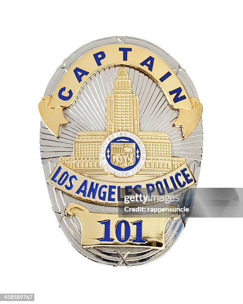 lapd captain's badge - lapd stock pictures, royalty-free photos & images