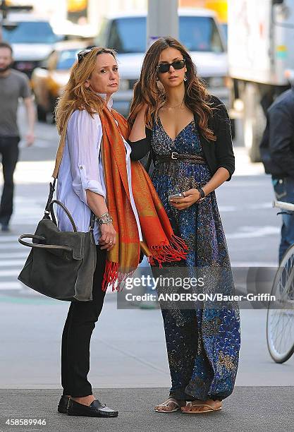 Nina Dobrev and her mom, Michaela Constantine are seen on May 11, 2012 in New York City.