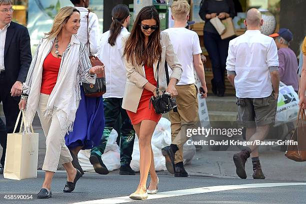 Nina Dobrev and her mom, Michaela Constantine are seen on May 12, 2012 in New York City.