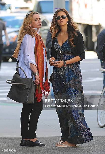 Nina Dobrev and her mom, Michaela Constantine are seen on May 11, 2012 in New York City.
