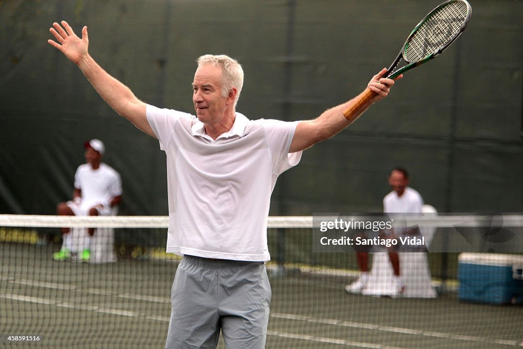John McEnroe v Jim Courier - Exhibition Match