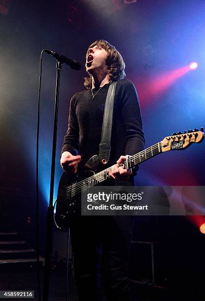 Van McCann of Catfish and the Bottlemen performs on stage at KOKO on November 7, 2014 in London, United Kingdom.