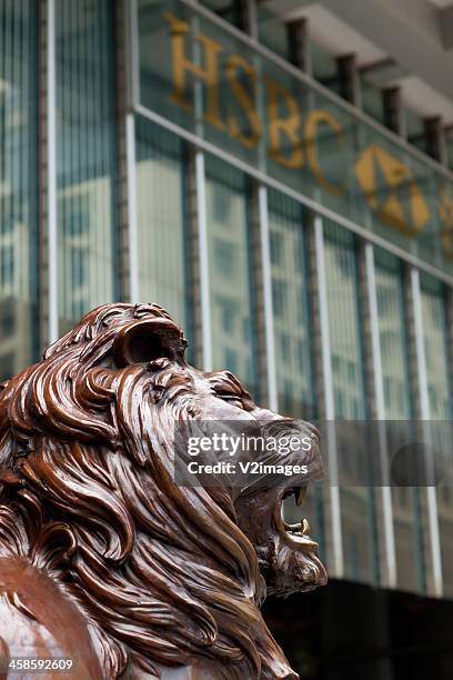 headquarter of hsbc in hong kong - hsbc 個照片及圖片檔