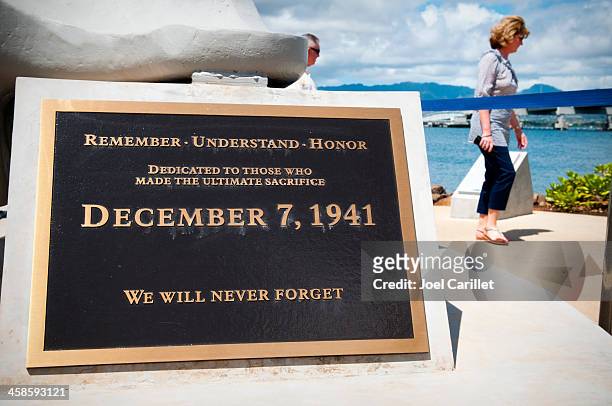 pearl harbor memorial - december 7, 1941 - 1941 stock pictures, royalty-free photos & images