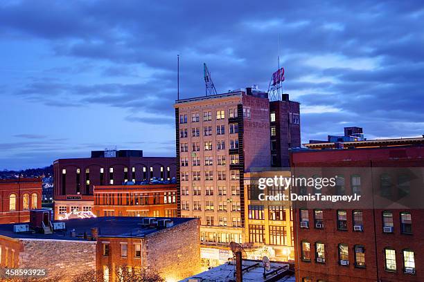 downtown lowell - lowell massachusetts foto e immagini stock