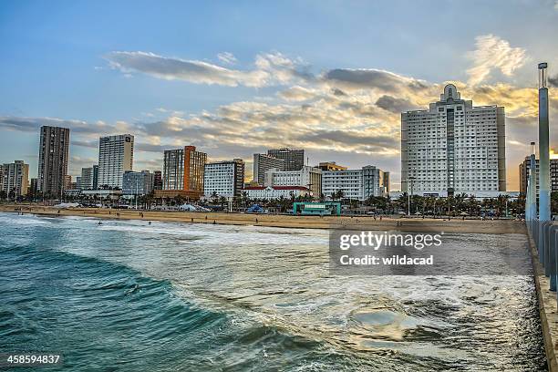 durban city skyline - durban stock pictures, royalty-free photos & images