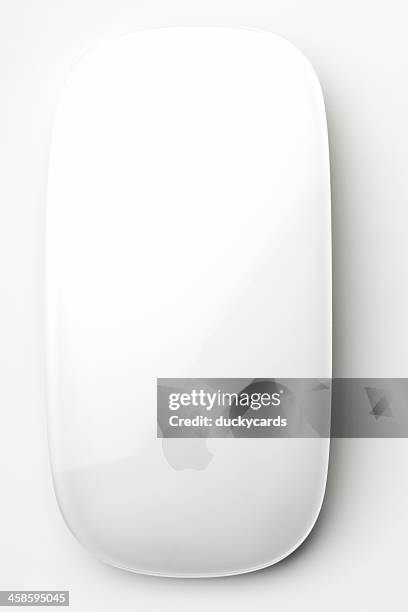 apple wireless magic mouse with clipping path - apple magic wireless mouse stock pictures, royalty-free photos & images