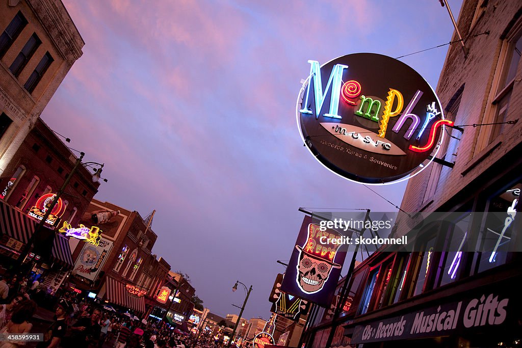 Beale Street Downtown Memphis Tennesse