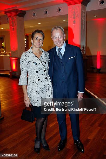 Thierry Bollore and his wife attend the French-American Foundation Gala Dinner at Salle Wagram on November 7, 2014 in Paris, France.