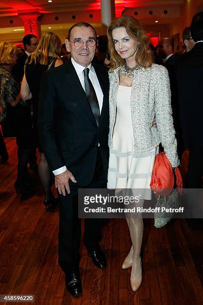 Michel Corbiere President of Forest Hilland his wife actress Cyrielle Clair attend the French-American Foundation Gala Dinner at Salle Wagram on...