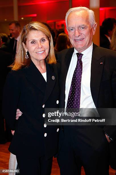 Philippe Labro and his wife Franoise Coulon attend the French-American Foundation Gala Dinner at Salle Wagram on November 7, 2014 in Paris, France.