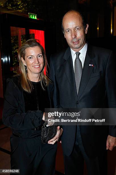 Louis Giscard d'Estaing and Claire de Lambilly attend the French-American Foundation Gala Dinner at Salle Wagram on November 7, 2014 in Paris, France.