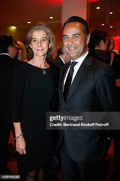 Marie Laure de Pellegars and Pierre de Pellegars attend the French-American Foundation Gala Dinner at Salle Wagram on November 7, 2014 in Paris,...