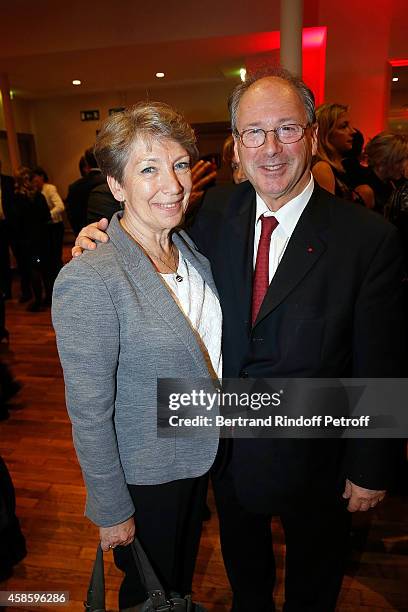 Jewellery Olivier Mellerio and his wife attend the French-American Foundation Gala Dinner at Salle Wagram on November 7, 2014 in Paris, France.