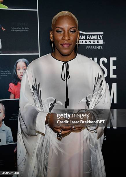Singer Liv Warfield attends the 2014 Soul Train Music Awards at the Orleans Arena on November 7, 2014 in Las Vegas, Nevada.