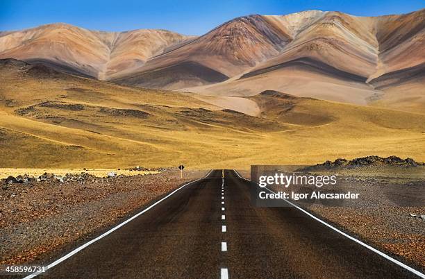 road in andes altiplano - catamarca stock pictures, royalty-free photos & images