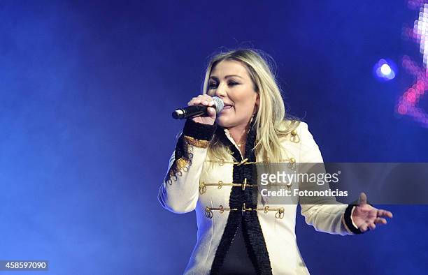 Amaia Montero performs at the 'Cadena 100 Por Ellas' concert at the Barclaycard Center on November 7, 2014 in Madrid, Spain.
