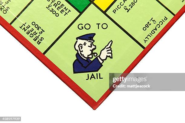 monopoly - go to jail - monopoly go stockfoto's en -beelden