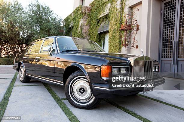 rolls royce silver spur 1987 - rolls royce stock pictures, royalty-free photos & images