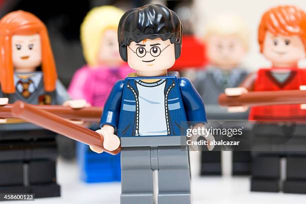 harry potter minifigures - harry potter glasses stock pictures, royalty-free photos & images