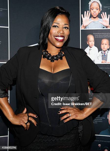 Singer Nicci Gilbert of Brownstone attends the 2014 Soul Train Music Awards at the Orleans Arena on November 7, 2014 in Las Vegas, Nevada.