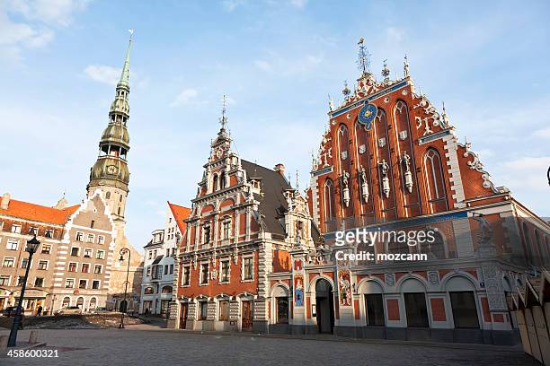 blackhead house - riga stock pictures, royalty-free photos & images