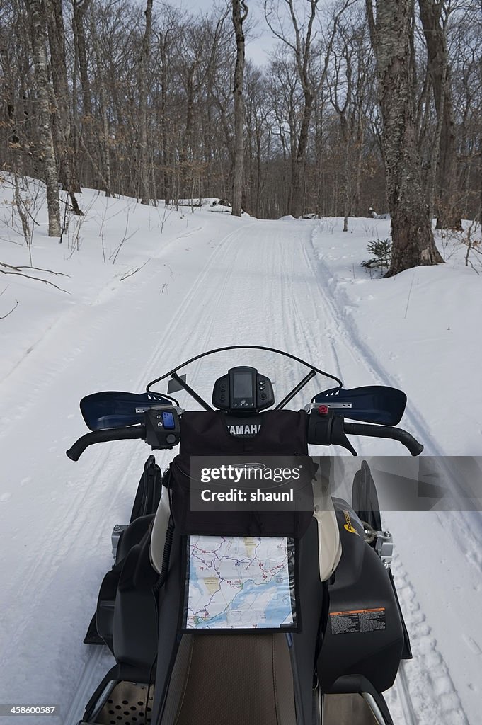 Snowmobiling in Cape Breton