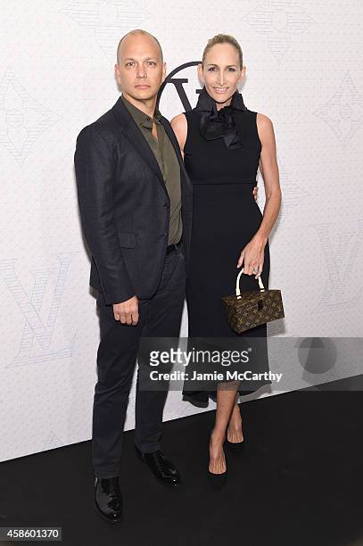 Designer Tony Fadell and Danielle Lambert attend Louis Vuitton Monogram celebration at Museum of Modern Art on November 7, 2014 in New York City.